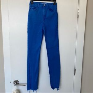 Cobalt Blue Straight Leg Zara Jeans
